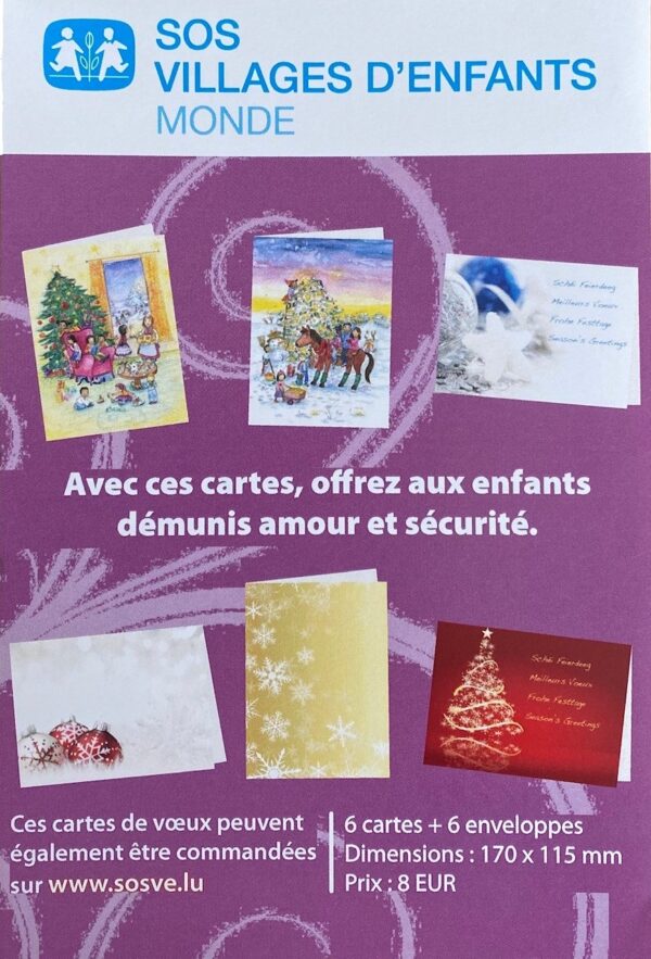 Set 6 Cartes de vœux