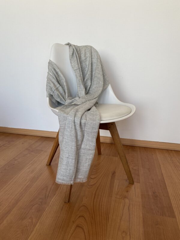 Cashmere scarf natural gray Ref. 202206 - Image 2