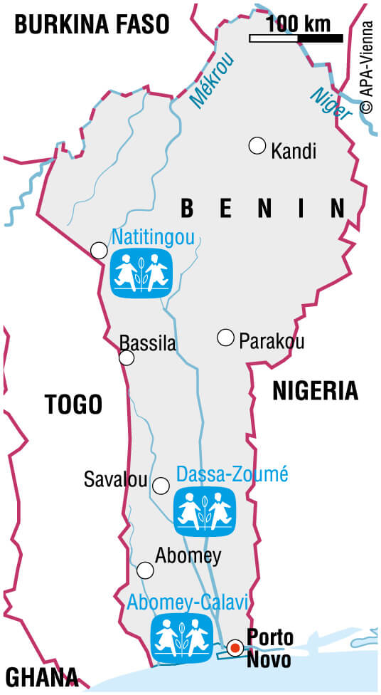 carte du Bénin