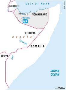 Carte localisation du village SOS en Somaliland