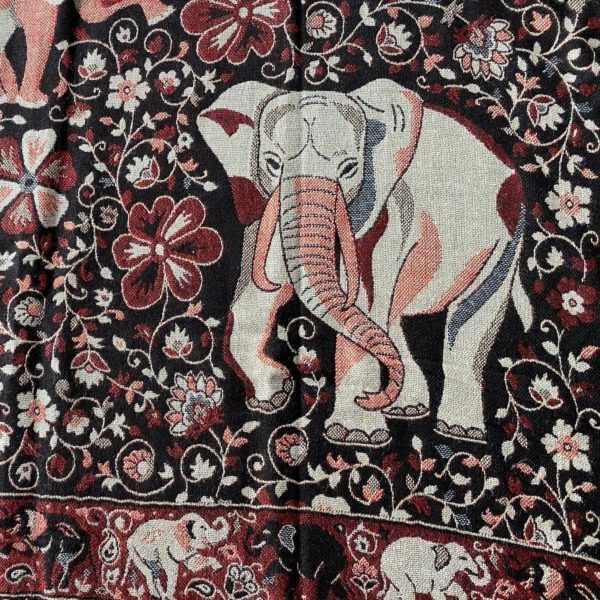Echarpe en cachemire naturel Elephant Jamawar 202309 - Image 3