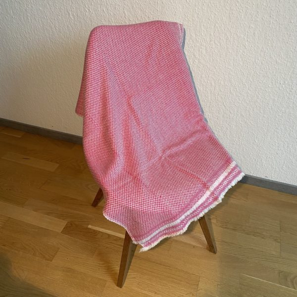 Echarpe en cachemire naturel teinté rose Fishbone  Réf. 202324 - Image 2