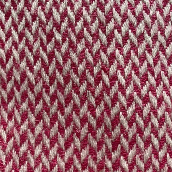 Echarpe en cachemire naturel teinté rose Fishbone  Réf. 202324 - Image 3